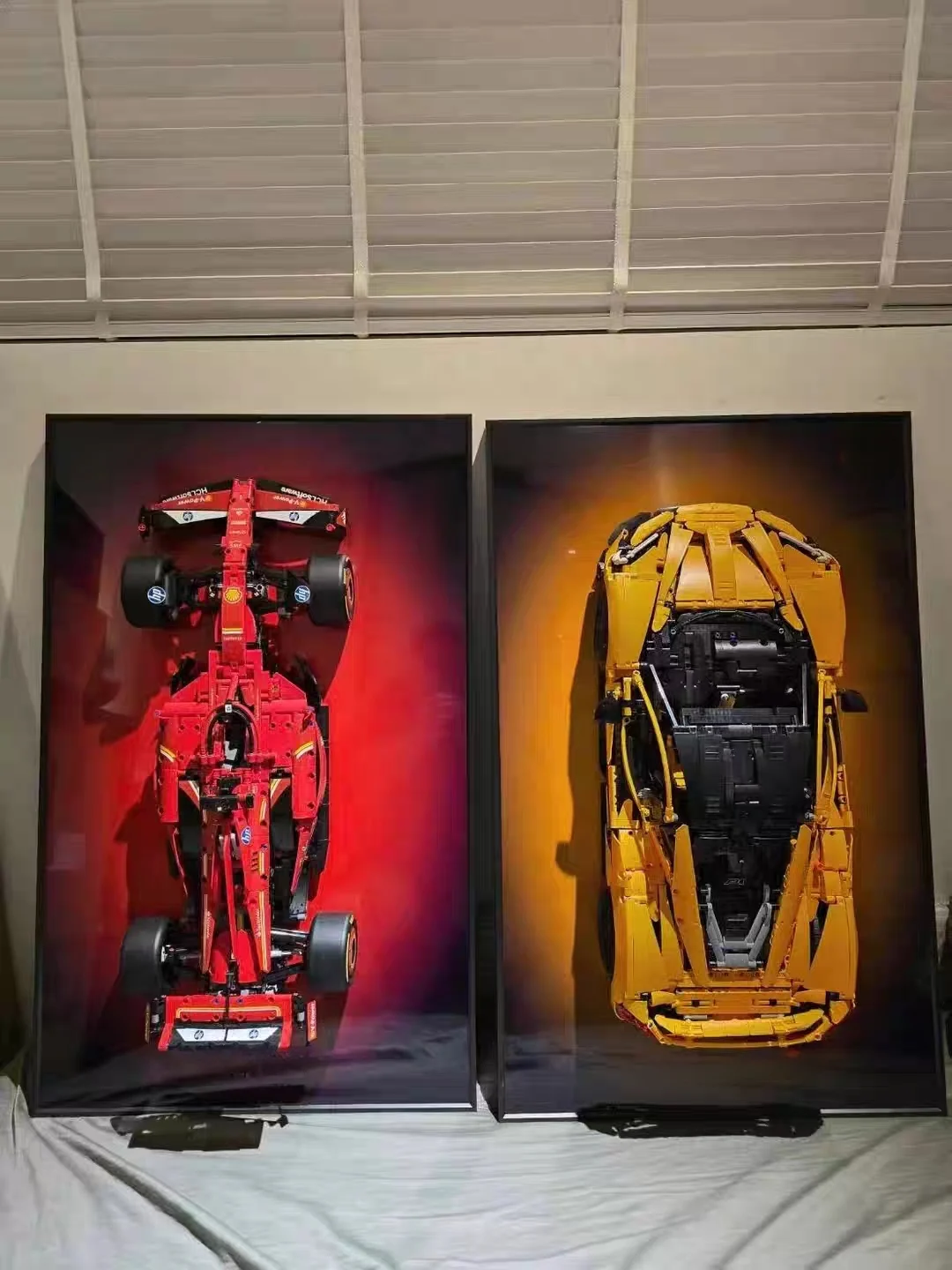NEW Display Wallboard Suitable for LEGO 42172 McLaren P1 Technic building block car model Wall Mount Display box Photo Frame view 3