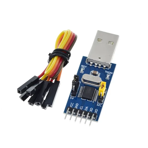 CH341T 2-in-1 USB to I2C UART USB to TTL microcontroller serial port downloader module