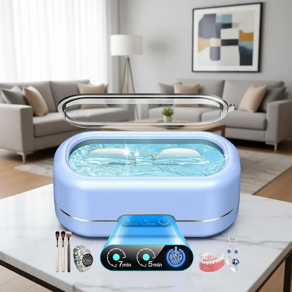 

Digital Timer Ultrasound Cleaner for Jewelry, Eyewear, Coins, Watches, Dentures, and Personal Items