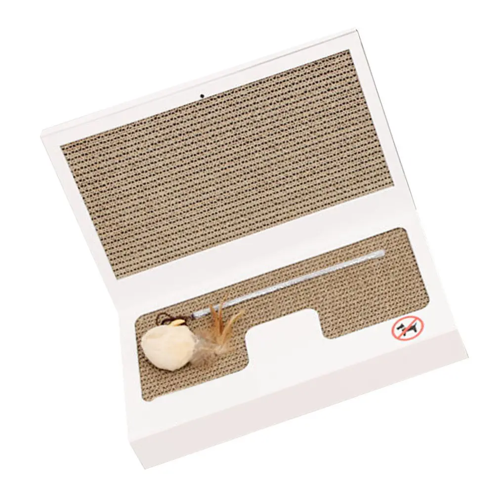 

Набор из 1 шт. креативной складной доски-когтеточки для кошек в форме ноутбука, портативная домашняя игрушка-когтеточка для кошек