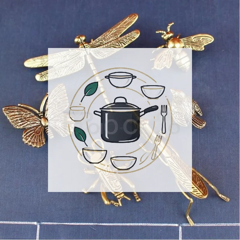 Brass Mini Insect Figurines Vintage Antique Finish Intricate Carved Details For Home Desktop Decor Collection Gifts