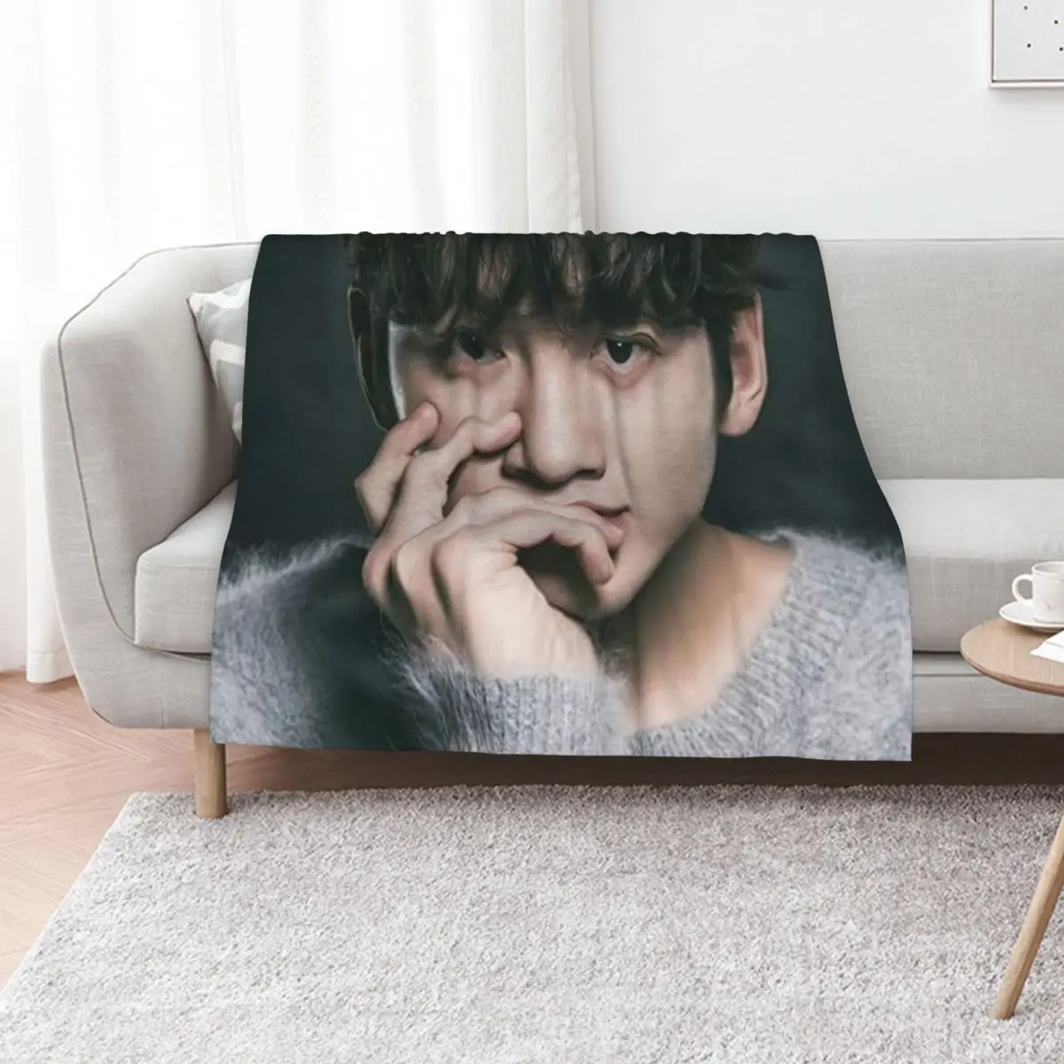 Ji Chang Wook Throw Blanket Luxury Designer sofa bed Soft Summer Plaid on the sofa Moving Blankets