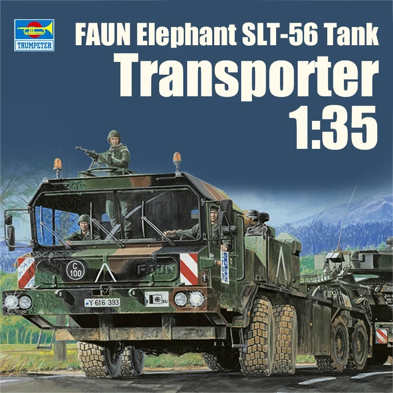 Trumpeter Kit de modelo de tanque ensamblado de plástico TP00203 Faun SLT-56 transportador de tanque escala 1/35