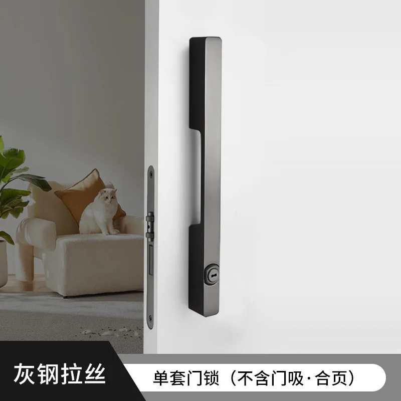 قفل باب القناة الداخلي، باب منزلق، قفل مقبض عالمي منزلي بسيط، قفل غرفة عمودي بكلمة واحدة #3