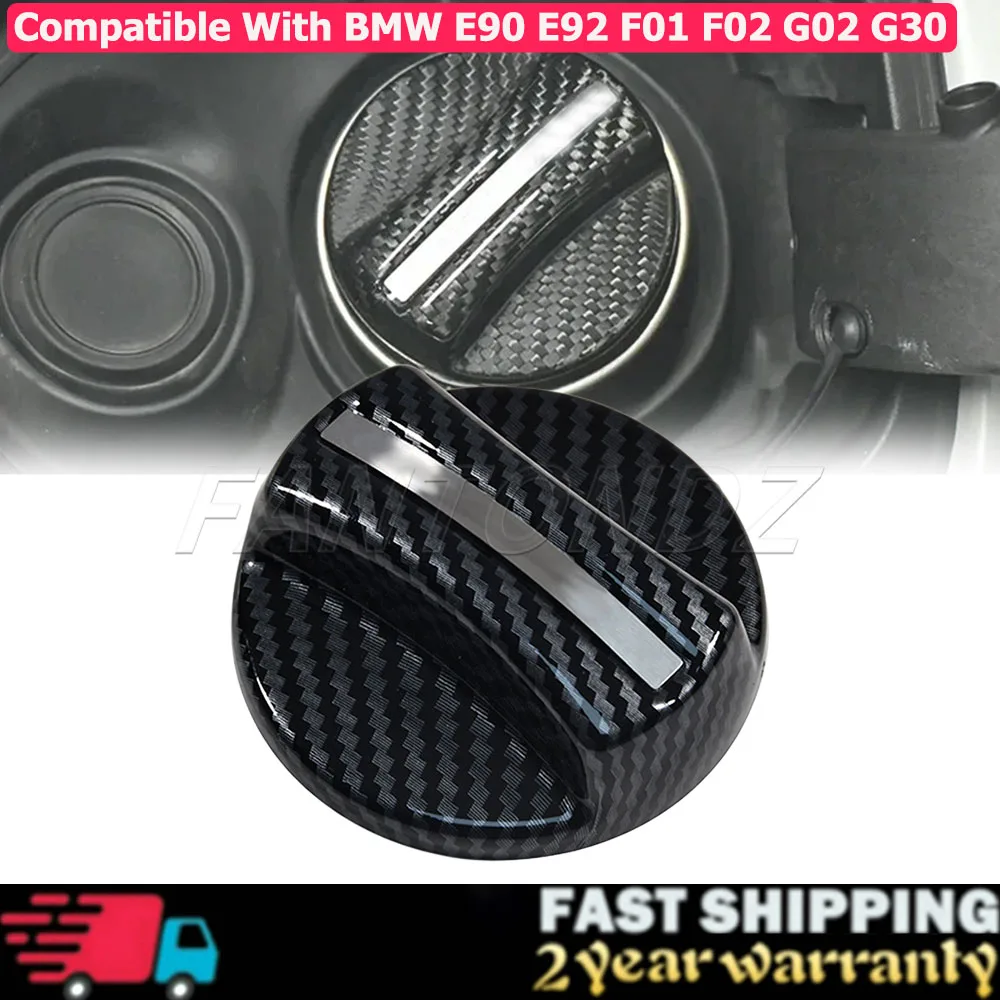 Car Fuel Tank Cap Trim Cover Compatible With BMW E90 E92 F01 F02 G02 G30 F10 F11 F12 F16 F20 F21 F30 F31 F32 F34 F36 F80 F82