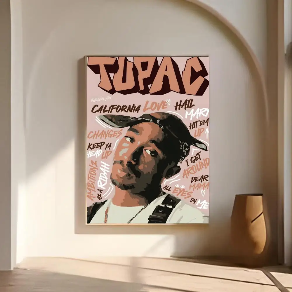 Music - P-Pacs (T-Tupacs S-Shakurs) Poster Canvas Wall Art Poster for Bedroom Living Room Home Decoration