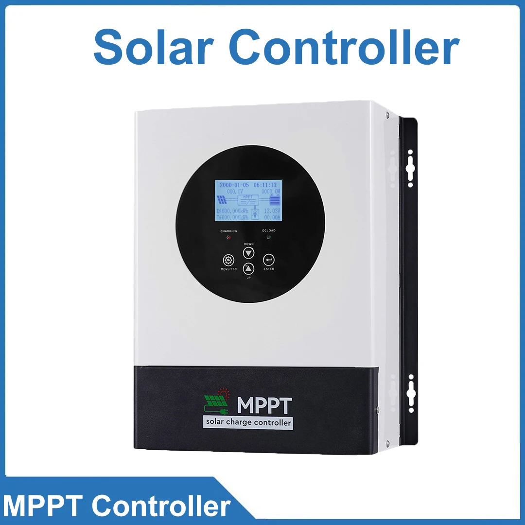 MPPT Solar Controller: 50A, 60A, 80A, 100A, 120A. Charging Controller: 12V - 48V Includes LED Display Screen