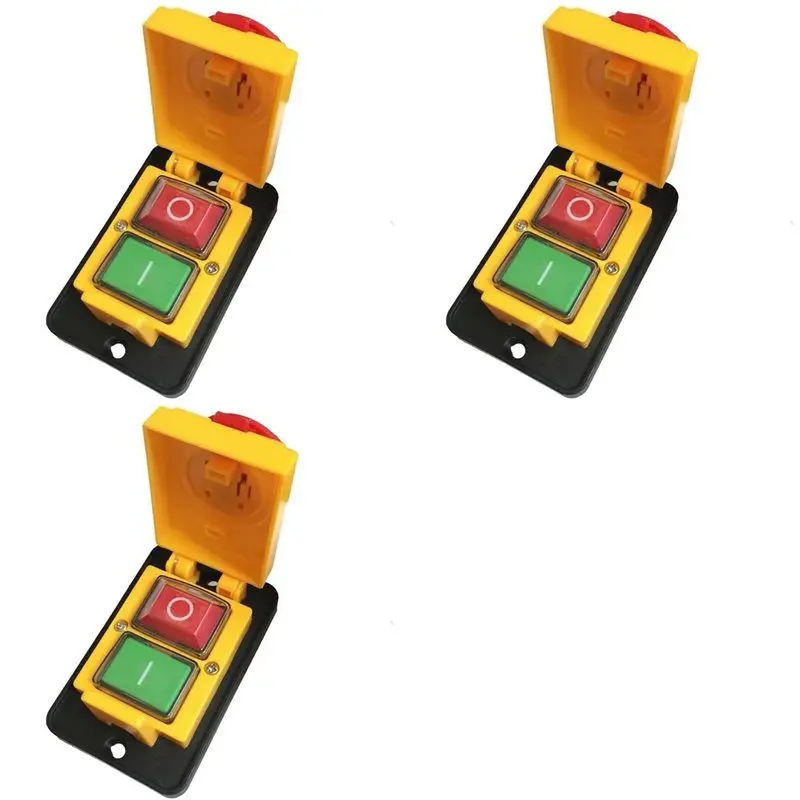 

2025 Trend 3X DZ05 7 Pins 400V IP55 Three-Phase Electromagnetic Emergency Stop Push Button Switch