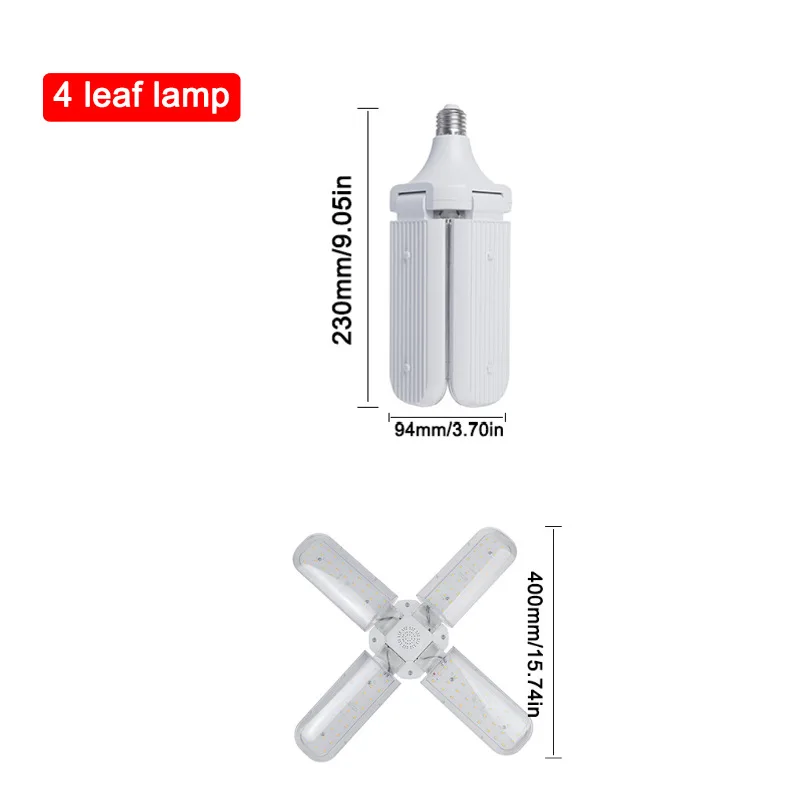 ไฟปลูกพืชแบบ LED สเปกตรัมเต็มรูปแบบรุ่นใหม่ล่าสุด 24W 36W 48W หลอดไฟ E27 ไฟฟื้นฟูพืช สีขาวนวล สำหรับปลูกผักในร่มในโรงเรือน