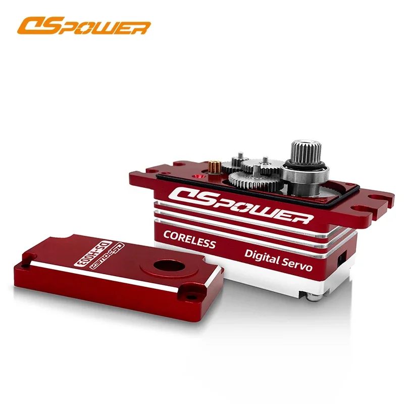 DSpower Coreless Short Body 16KG Waterproof Digital Metal Case Gear Motor Low Profile Servo for 1/10 1/8 RC Car Plane Boat Robot