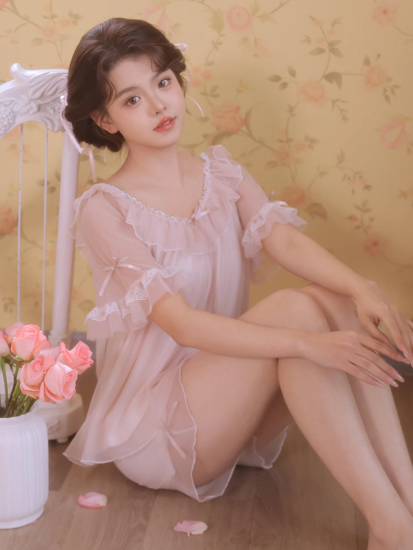 2026-summer-new-sweet-princess-style-women's-modal-sleepwear-short-sleeve-shorts-home-clothes-sexy-set-casual-outfit
