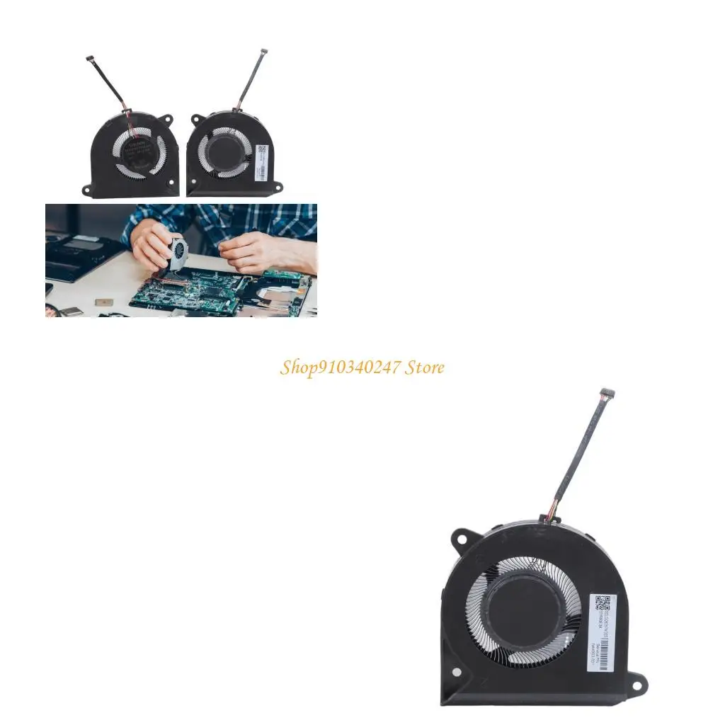 

Q22A CPU Cooling Fan Laptop Coolers Portable Heatsink Fan DC5V 6Pin Radiator