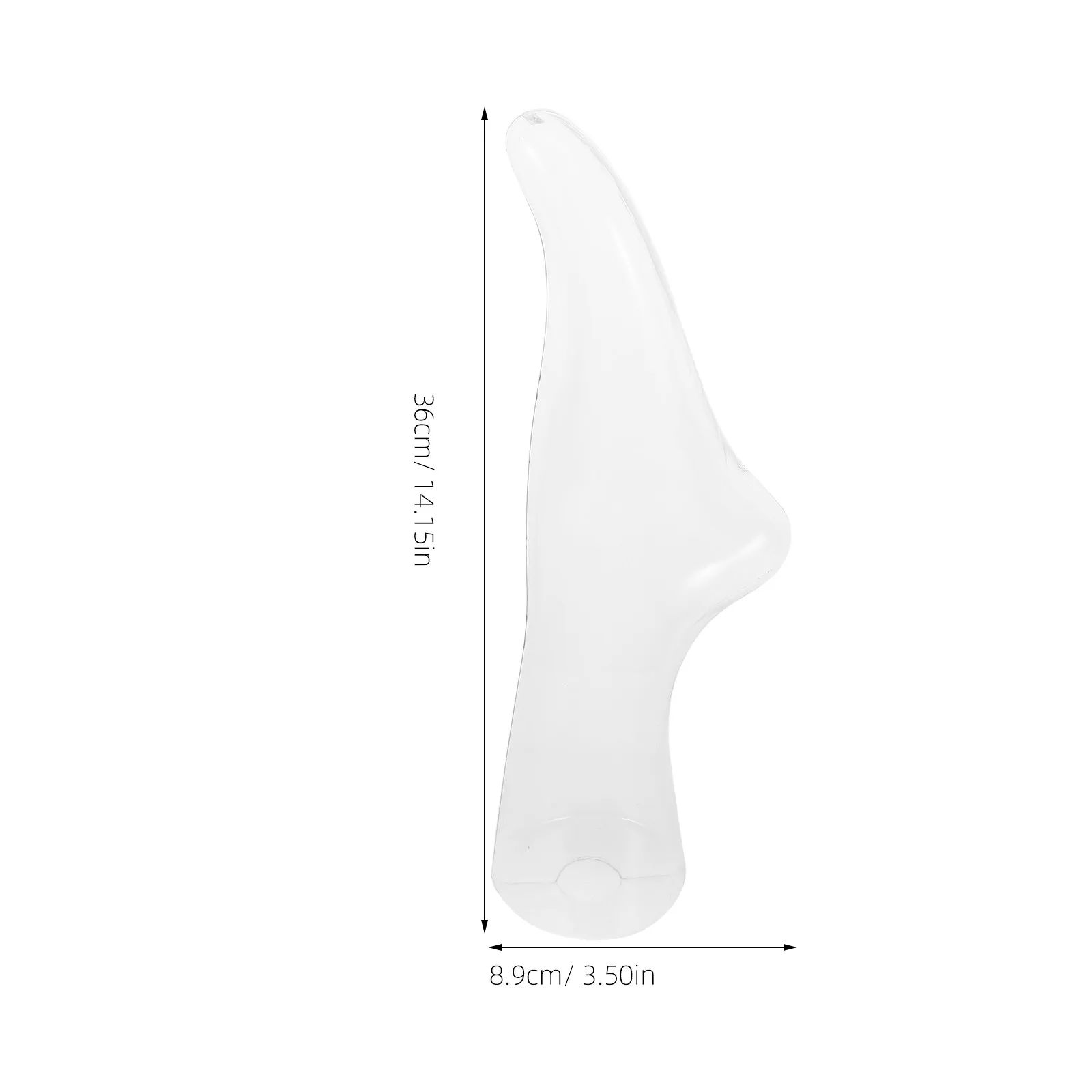 Inverted Foot Sock Display Stand Clear Plastic Toe Up Mannequin for Women Men Kids Hosiery Socks Anklets Bracelets Stocking view 3