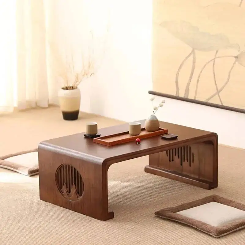 Mesa de centro japonesa de madera para sala de estar, mueble de almacenamiento para recibidores, sofá, tocador, aparadores, mesa de centro, conjuntos de muebles de salón