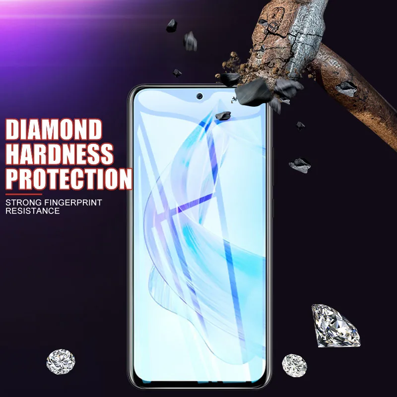 3Pcs Tempered Glass For Honor 50 70 90 Lite X6 X7 X8 X9 4G 5G Screen Protector For Honor 50 SE 80 GT X6a X7a X8a X8b Glass Film