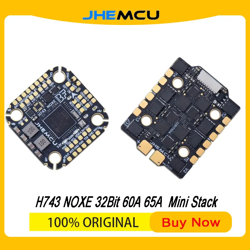 JHEMCU H743 NOXE 32Bit 60A 65A  Mini Stack Flight Controller & 4in1 ESC Combo for FPV Racing Drone