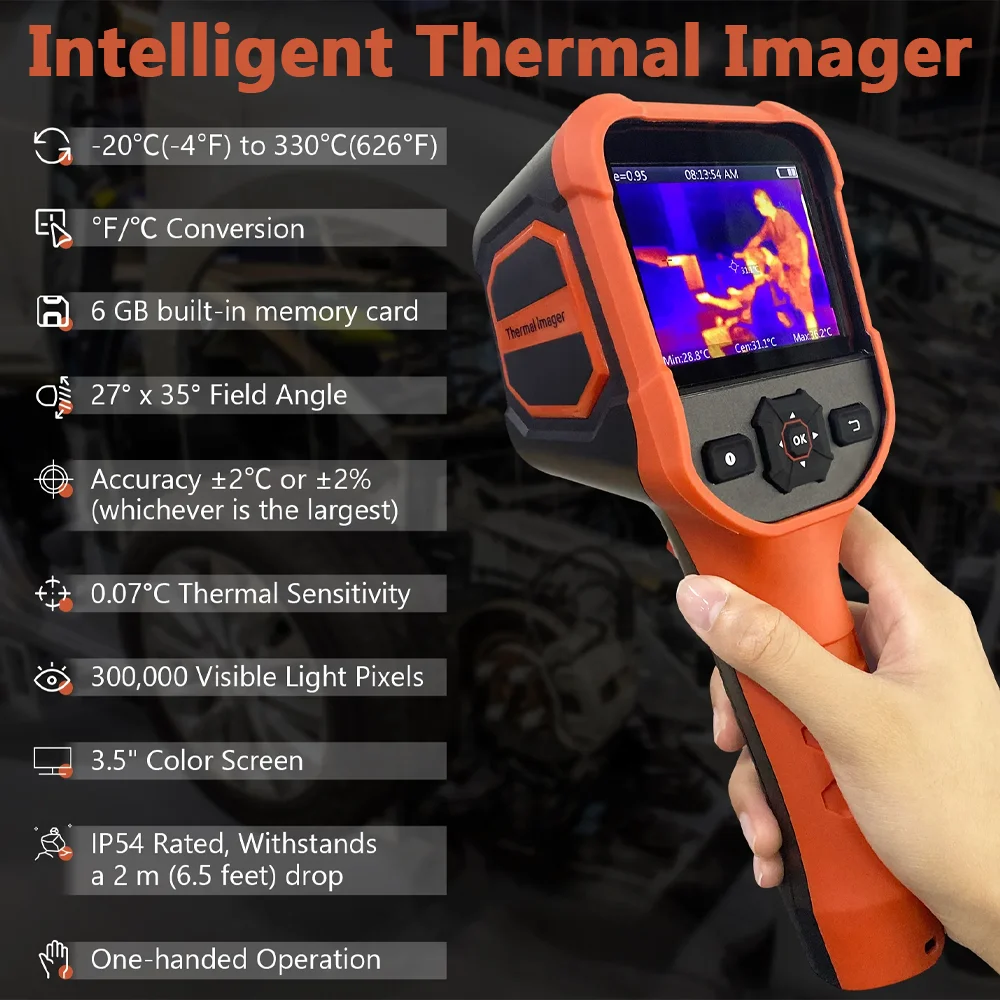 Infrared Handheld Thermal Imager with 3.5 