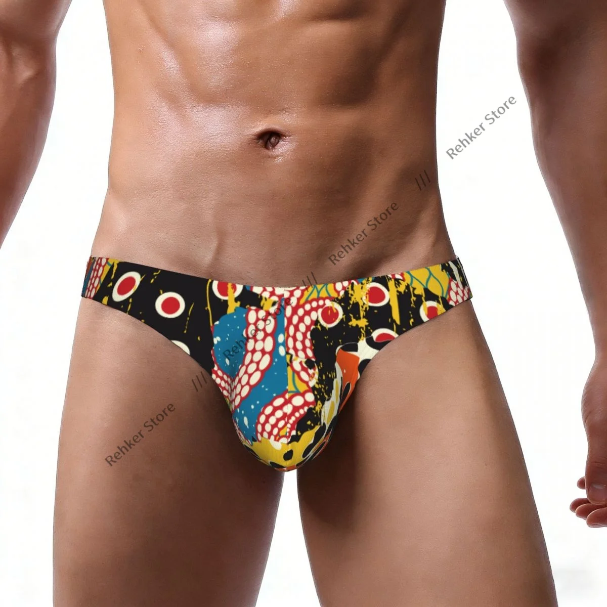 Men's Panties Male Briefs Traditional African Wild Animal Skins Sexy Underwear Man Bikini Underpants