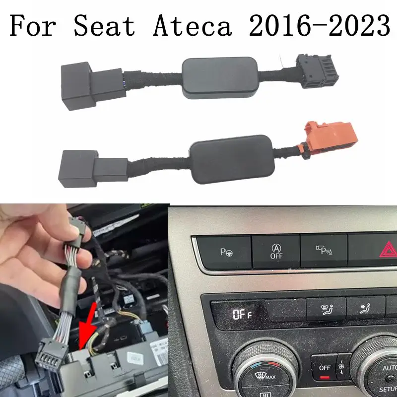 1set Start Stop off Canceller for Seat Ateca 2016-2023 Automatic Disable Control Sensor Plug Cable Engine Eliminator Device