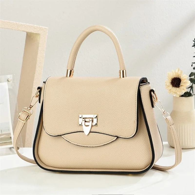 

Popular Classic Leather Women's Handbag High-End Luxury Brand Trendy Elegant Elegant Lining Commuter Bag​