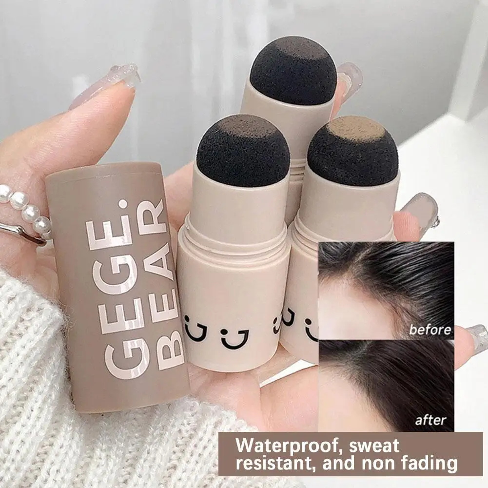 1Pcs Portable Black Brown Hairline Powder Hairline Dye Contour Stick Waterproof For Hair Root Edge Instantly Conceals Hair Loss