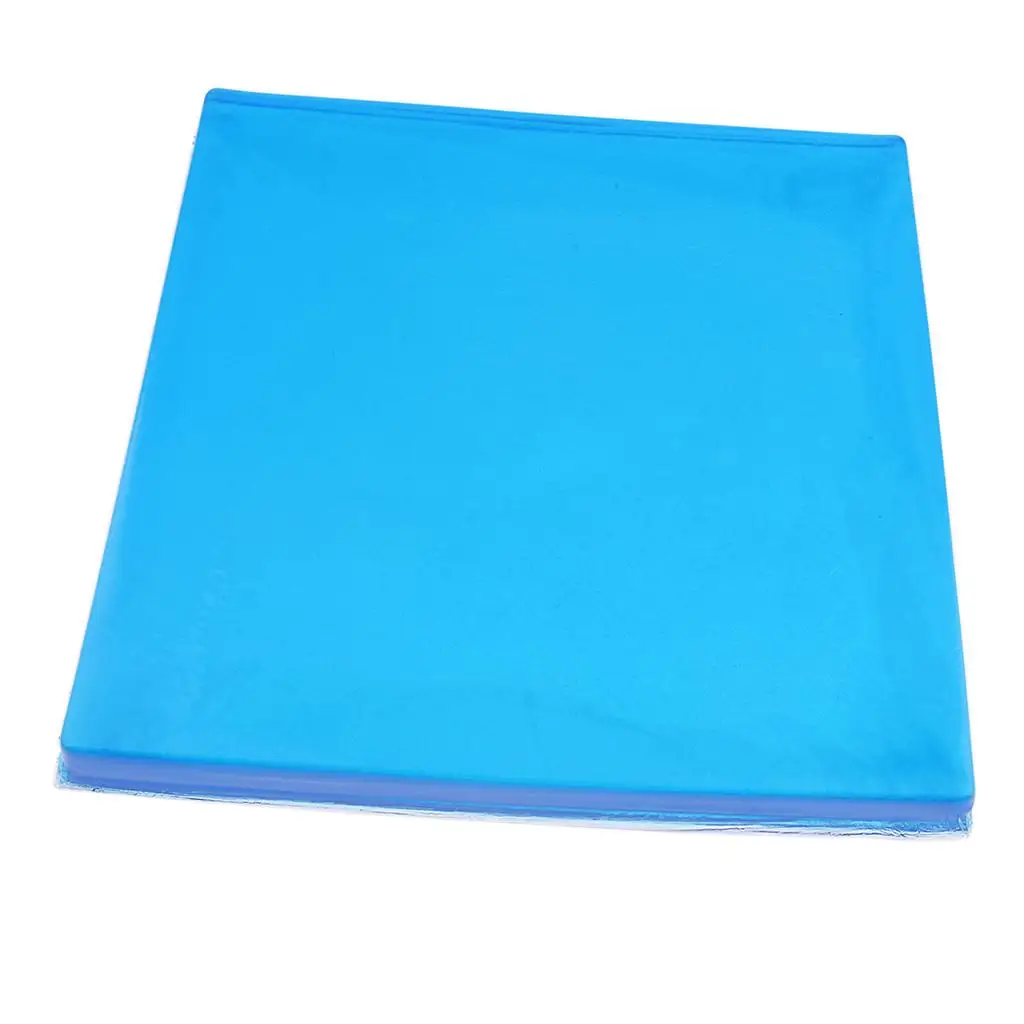 Motorcycle Motorbike Seat Gel Pad Cushion Comfortable Shock Absorption DIY Saddle Mat , Blue (25 x 25 x2 cm)