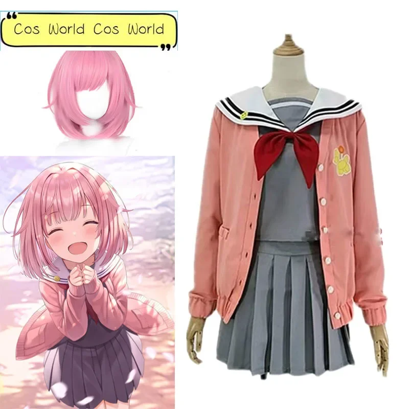 

Ootori Emu Cosplay Costume Wig Project Sekai Colorful Stage Feat emu JK Uniform Sailor Suit Wonderlands×Showtime Girl Clothing