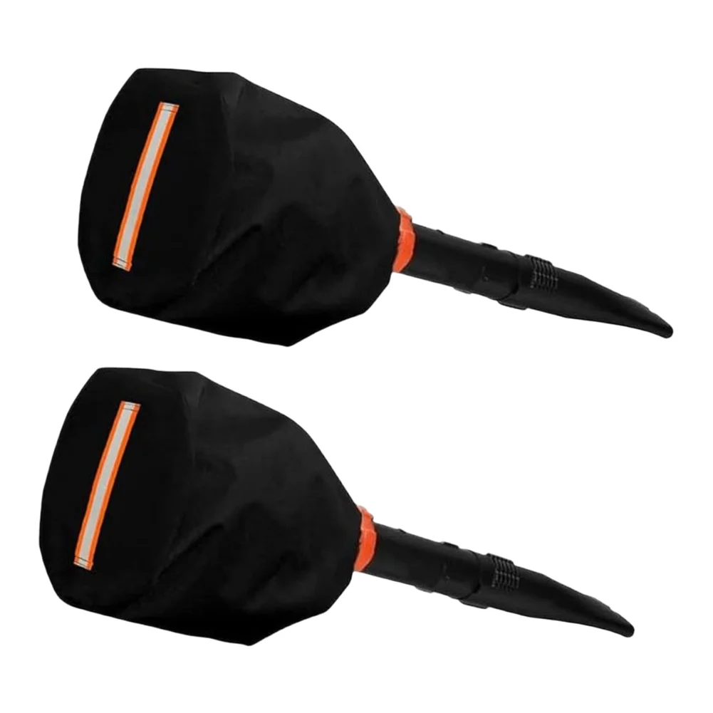 Leaf Blower Cover Set of 2 - For Cordless Handheld Blower - Waterproof UV Dustproof Oxford Fabric 43 38cm Black