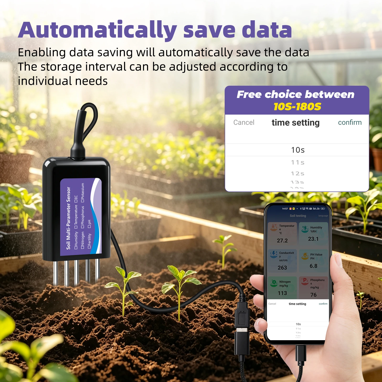 Yieryi 8-w-1 Inteligentny Czuj – App Smart Garden recenzja i cena
