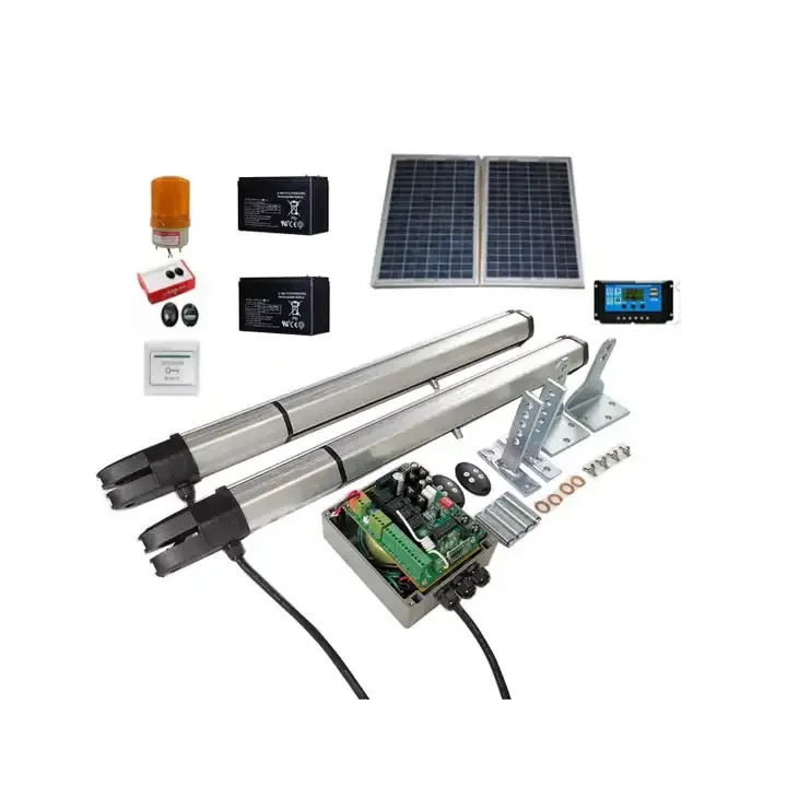 

Двойной двигатель 200 кг * 2, автоматический электрический механизм открывания ворот, дистанционный двойной распашной ворот, двигатель постоянного тока 24 В с концевым выключателем