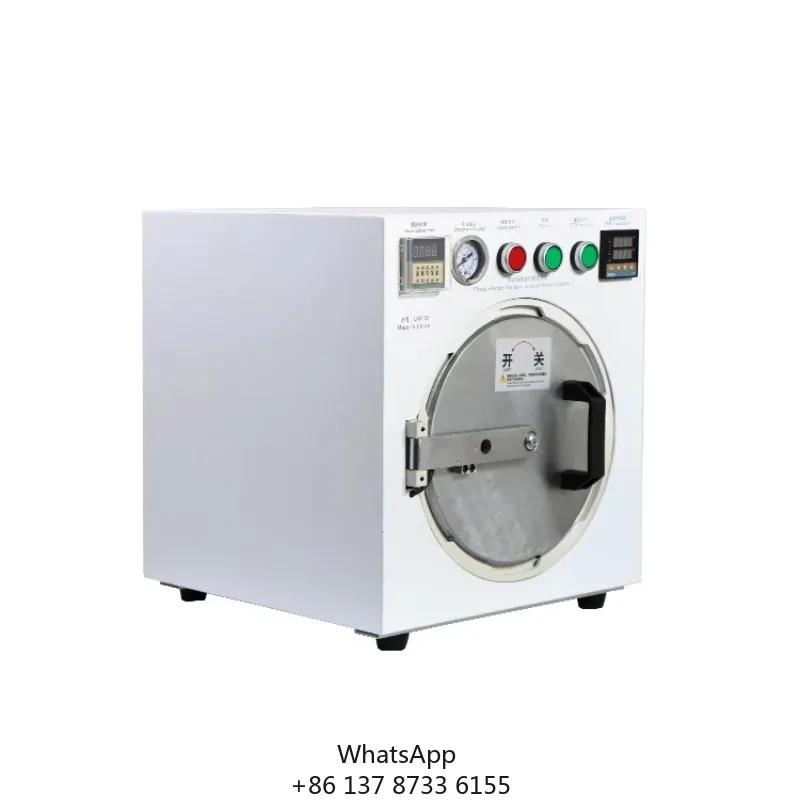 CHENGCHENG DM-20 Single External Pump Vacuum LCD OCA Air Bubble Removal Machine For Mobile Phone 80W 1 Year Warranty 260x200mm