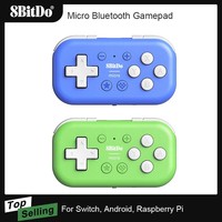 AKNES 8Bitdo Micro Bluetooth Gamepad Mini Game Controller for Switch, Android, and Raspberry Pi, Supports Keyboard Mode