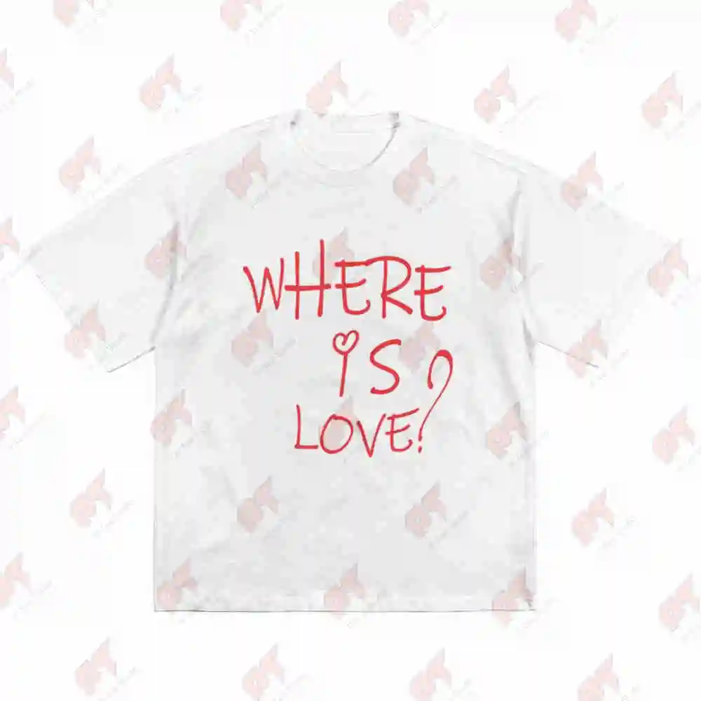 Where Is Love Short Sleeve Tee 100% Cotton T-Shirt