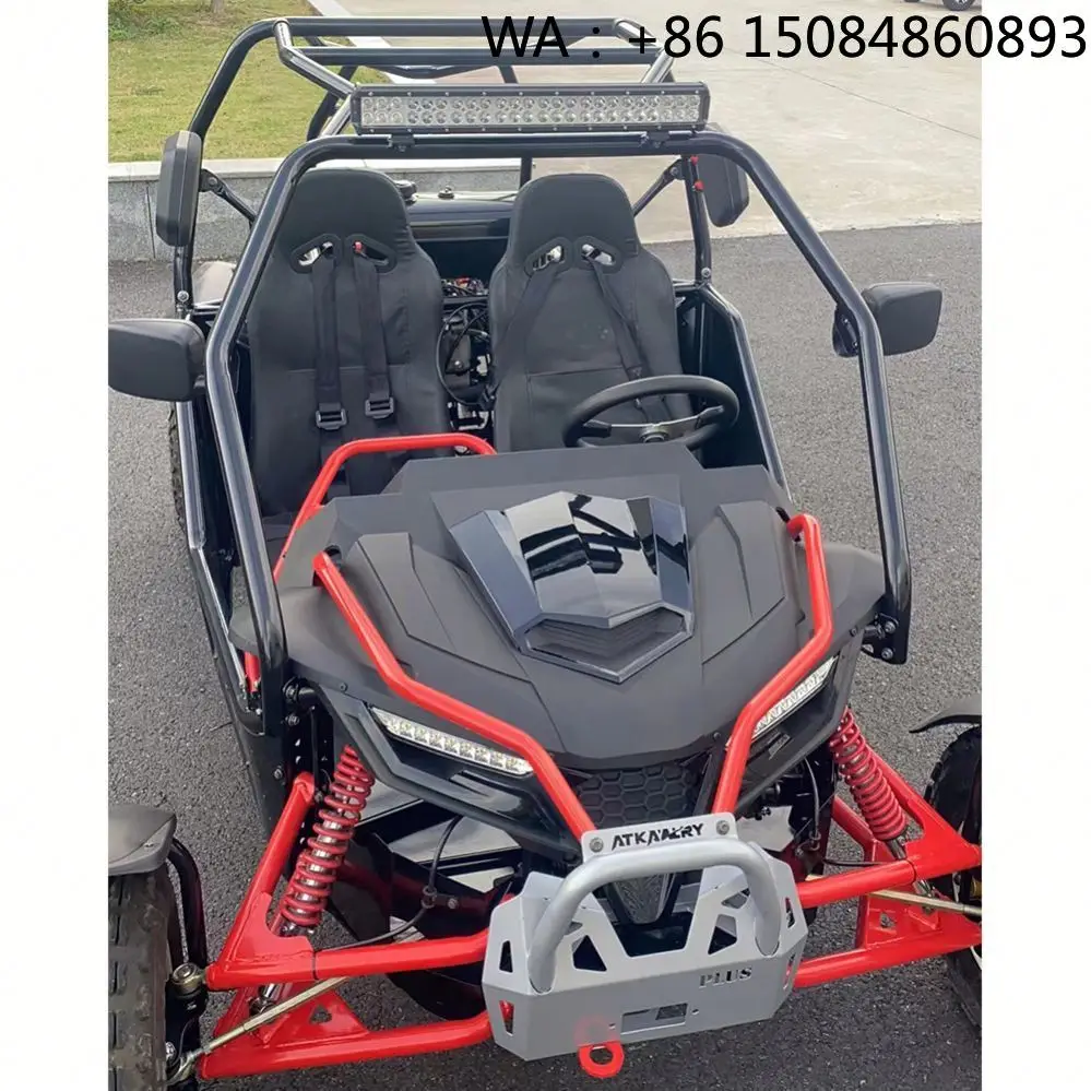 300cc 4 Stroke Gas Off-Road Buggy Pedal Kart, High Load Power Component Dual Suspension For Multi-Terrain Outdoor Recreation