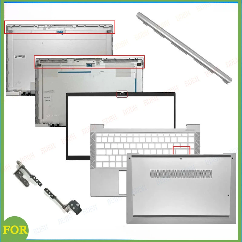 Repalce Cover For EliteBook 840 G7 G8 845 745 LCD Back Cover Front Bezel Upper Palmrest Bottom Case Keyboard Hinges