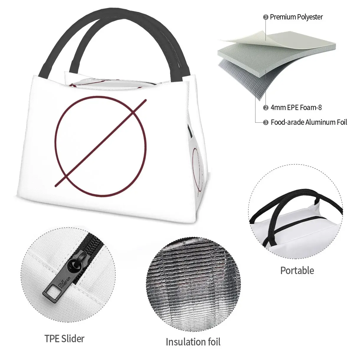 Milk Outside A Bag Of Milk Insulated Lunch Bag for School Picnic Storage Food Boxes Container Cooler Thermal Lunch Box Tote