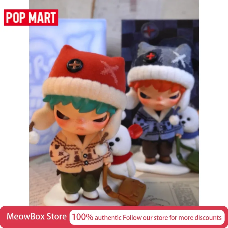

Genuine Pop Mart Hirono Before The Snow Melts Series Limited Edition Trendy Art Toy Collectible Figurine Hippers Cute Stuff Doll