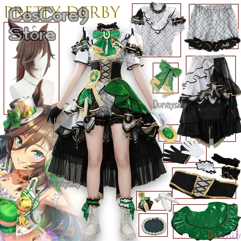 ‌ ‌ ‌ ‌ ‌ Joli Derby Clear Bliss 6EVENT Le nouveau Frontier Cosplay ssiс상 Tenue de personnage d'anime Robes Robe de bal d'épissure en dentelle