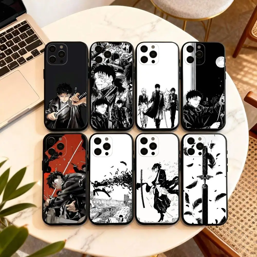 

K-Kagurabachi A-Anime Phone Case For iPhone 17,16,15,14,13,12,11 Plus,Pro Max,XS,Soft Silicone Black Cover