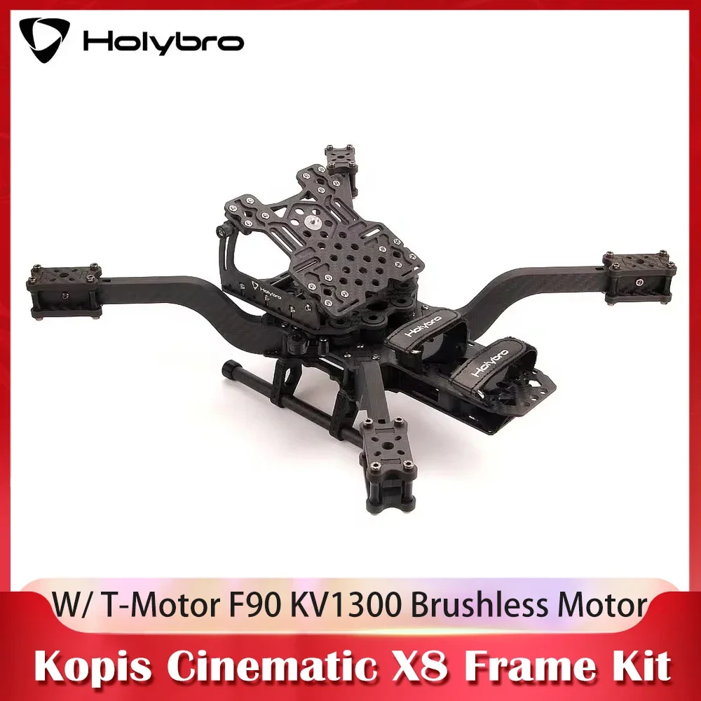 

Holybro Kopis Cinematic X8 Frame Kit 396mm Wheelbase 5mm Thick Carbon Fiber Compatible AIR UNIT&CADDX Vista HD digital VTX