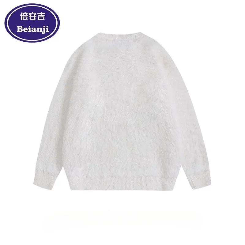 عيد الميلاد الشتاء الرجال مبطنة بالقطن أوروبا والولايات المتحدة تصميم الشعور لينة شمعي زوجين سترة الشعر فضفاضة