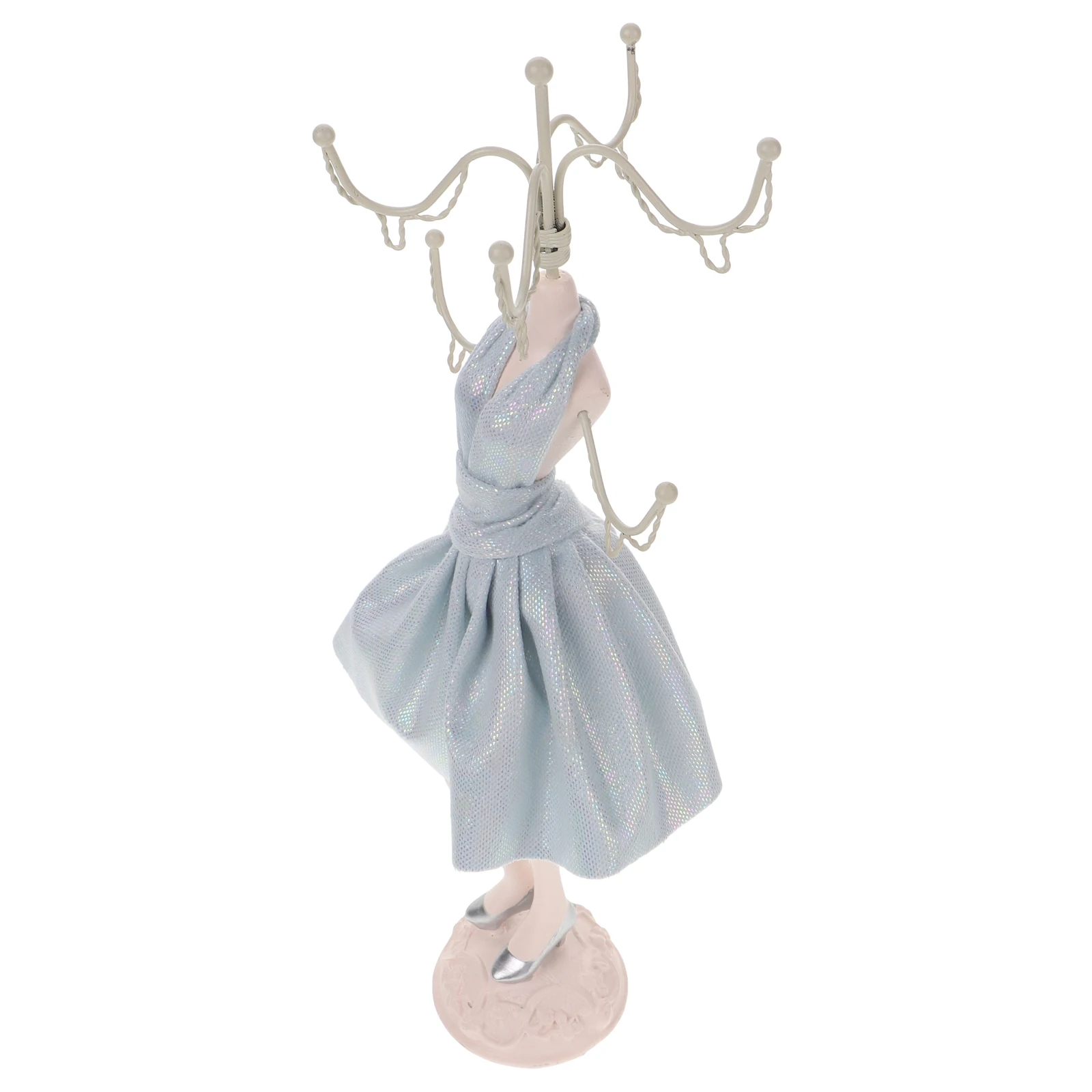 Jewelry Rack Necklace Showcase Organizer Vintage Style Jewelry Mannequin Pendant Display Stand For Selling Necklace Display