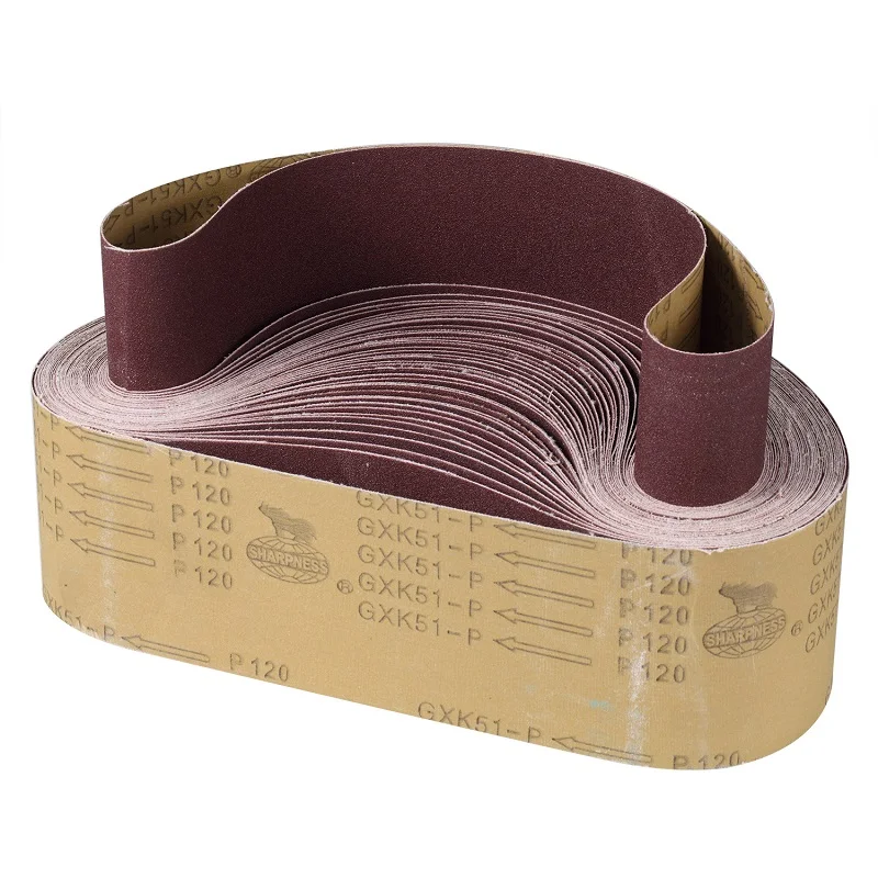6 miếng P60 P180 P400 Assorted 533*75 Chà Nhám Băng Tần 3 "* 21" Chà Nhám Màn Hình Cho dây Nhám