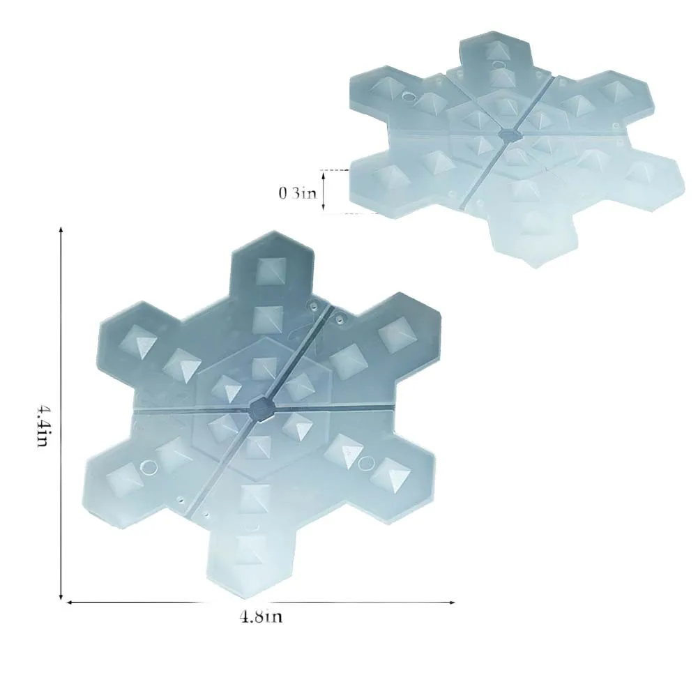 Snowflake Shaped Transparent AntiSlip Stickers for Skis Single Double Sets Snowboard Non Slip Mats for Outdoor Winter Safety