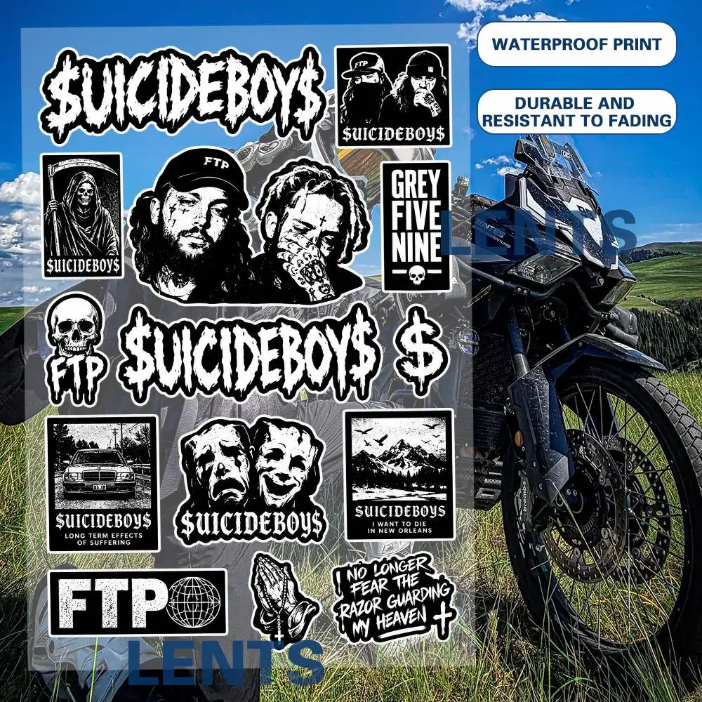 Suicide-s-boys Anime Stickers Set Waterproof Vinyl Decals For Laptop Phone Case Helmet Motorcycle Skateboard Car Luggage