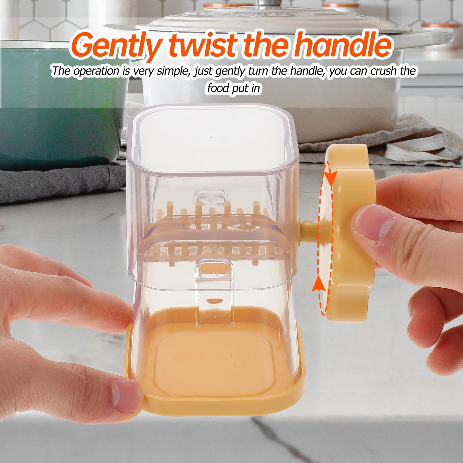 هراسة الشوكولاتة القابلة للفصل دليل أداة تقطيع الطعام للمكسرات الجوز كسارة المطبخ أداة الفول السوداني الثوم الزنجبيل طاحونة المجففة #3