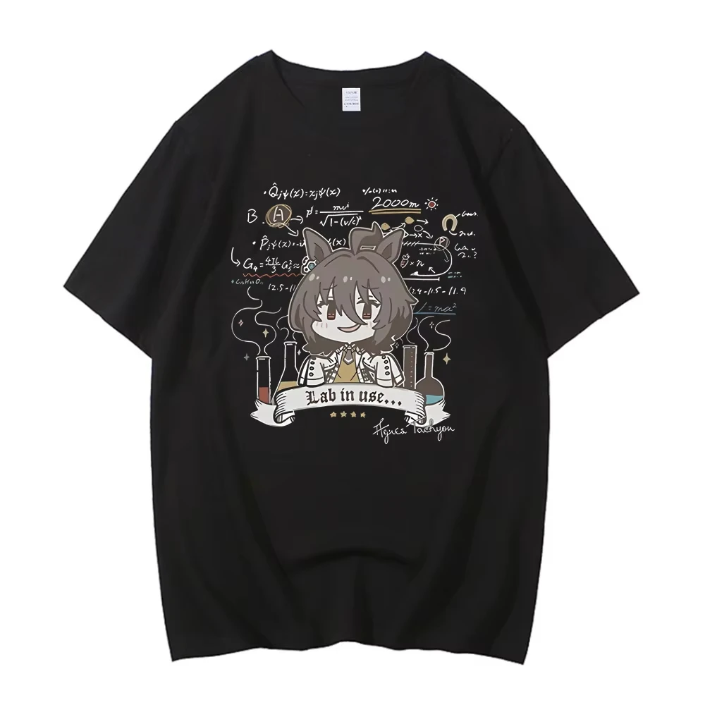 Vintage Washed Uma Musume Pretty Derby Anime T-shirts Manga Umamusume Graphic Women Cute Top Men Short Sleeve Cotton Casual Gift
