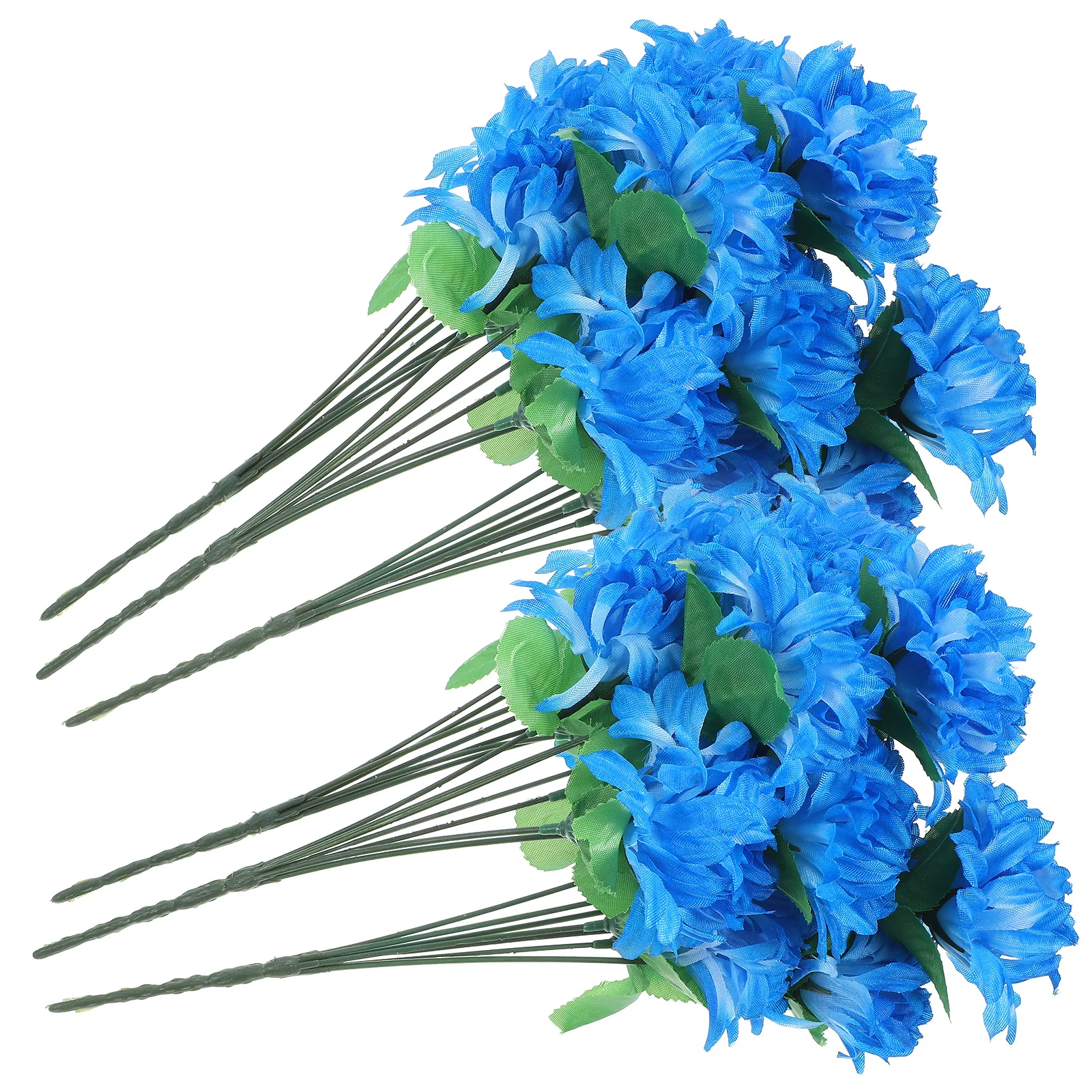 

Premium 6 Pack Fake Flower Set for Headstone Grave Decoration Outdoor Weather Resistant Plastic Chrysanthemum Cemetery Bloom