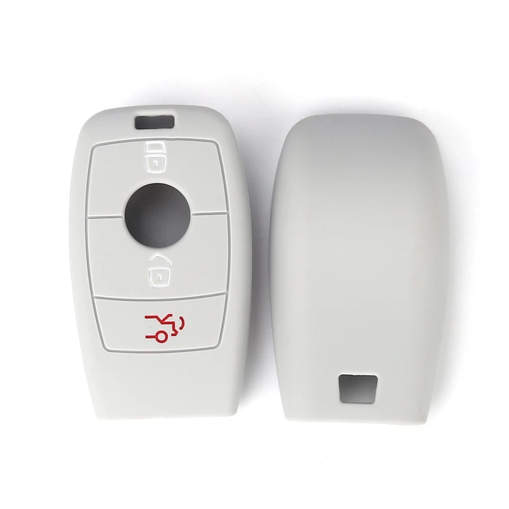 1 PC Silicone Key Case for Mercedes-Benz 3 Buttons 2019 E AMG E300L C C260L Wholesale Remote Car Key Cover Shockproof