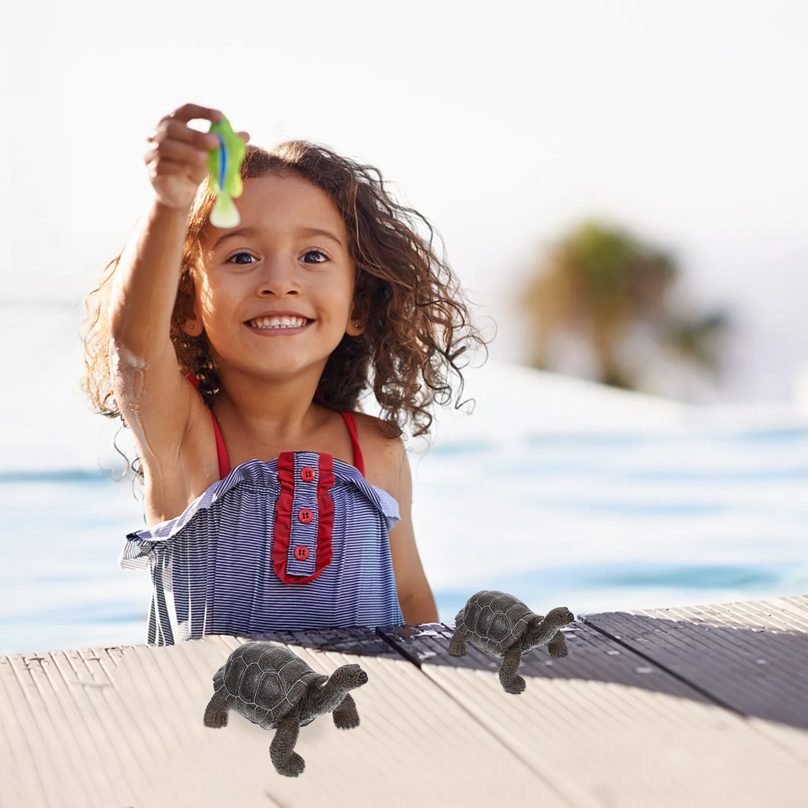 

Solid Realistic Plastic Tortoise Simulation Animal Desktop Ornament Decoration Educational Kids Party Prop Solid Tortoise Model